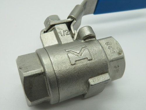 CFF SS-2B-1/2 Ball Valve 1/2" Stainless Steel 2000WOG CF8M USED