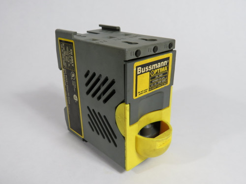 Bussmann OPM-1038R Fuse Block 30A 600V 3-Pole Class CC USED