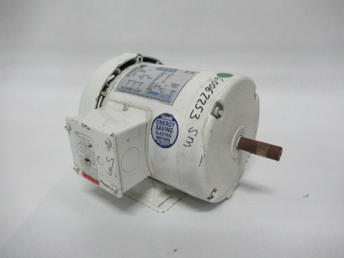 Leeson 1HP 0.75kW 3450RPM 575V 56 TEFC 3Ph 1.3FLA 60Hz USED