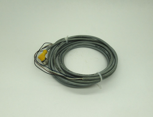 Turck WK4.5T-6 Single Ended Cordset Angled M12 5Pole Female 3m *Cut Cable* USED