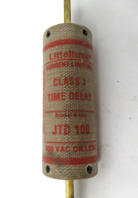 Littelfuse JTD-100 Time-Delay Current Limiting Fuse 100A 600VAC USED