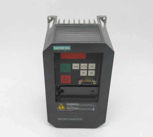Siemens 6SE3112-1CA40 AC Drive 0.50HP 0-230V 3PH 2A *Damaged Cover* USED