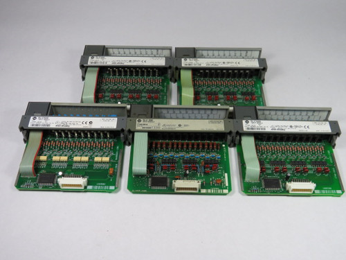 Allen-Bradley 1746-IB16 Series C Input Module 10-30VDC Lot of 5 USED