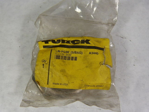 Turck LN-PG36 3440 PG Locknut for Proximity Sensor 5-Pack *Open Bag* ! NWB !