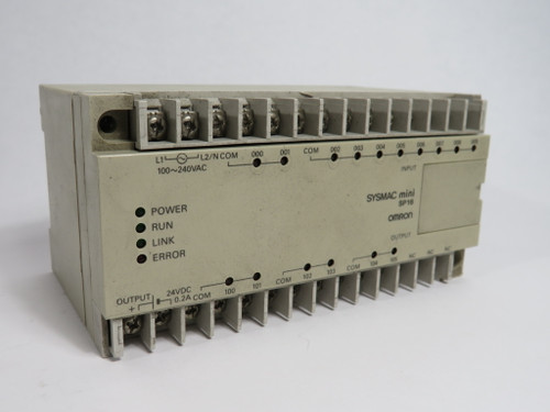 Omron SP16-DR-A Programmable Controller 100-240VAC Output: 24VDC 250VAC 2A USED