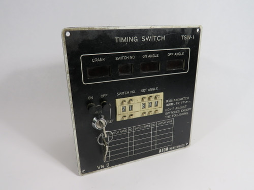 NSD VS-5PD-40S02 Timing Switch TSW-1 VS-5 MISSING SCREWS/HAS BEEN REPAIRED USED