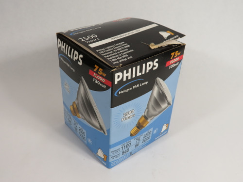 Philips 75PAR38/HAL/FL25-130V Halogen PAR Lamp 130V 75W BOX DAMAGE NEW