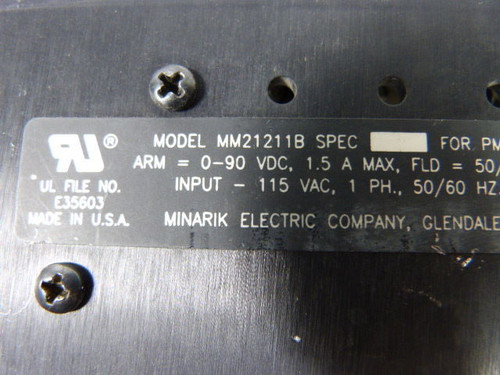 Minarik MM21211B Adjustable Speed Motor Control USED