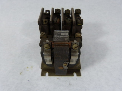 Sylvania 5U4-1 Overload Relay 10A 600VAC Coil 110-120V/60Hz 110V/50Hz USED