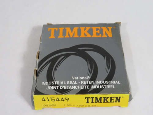 Timken 415449 National Oil Seal 2.500"ID 3.500"OD 0.375"W NEW
