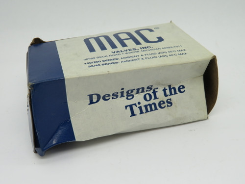 MAC 82A-BC-000-TM-DAAP-1DA Solenoid Valve 110/120VAC 50/60Hz *Damaged Box* NEW