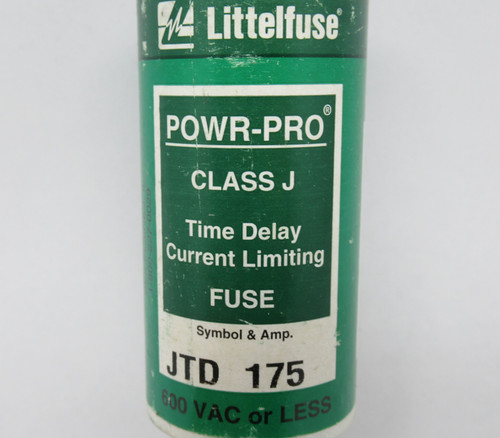 Littelfuse JTD-175 Time Delay Current Limiting Fuse 175A 600VAC 500VDC USED
