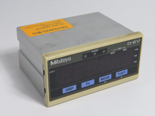 Mitutoyo 02ADD400 D-EV External Display Unit 12-24VDC 200mA USED