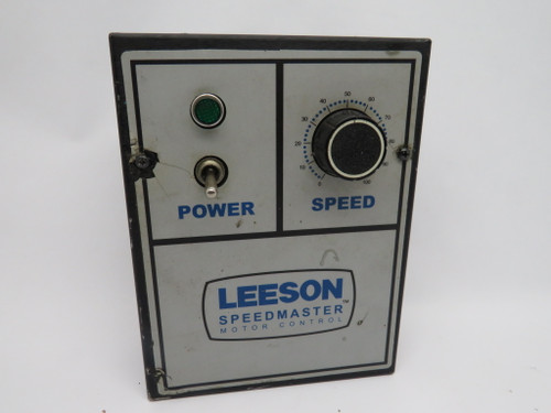 Leeson MM23102D-0163 Speedmaster Controller 0-90(180)VDC 5A COSMETIC CHIPS USED