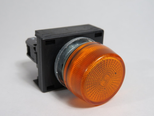 Eaton Cutler-Hammer EM22H9X96 Indicating Light Unit 120V Amber Lens USED