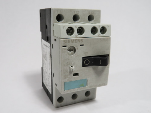 Siemens 3RV1011-0AA15 Circuit Breaker 0.11-0.16A 690V 3-Pole C/W Aux Block USED