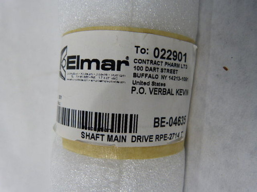 Elmar BE-04635 Piston Filler Shaft Screw Feed - Sealed In Package ! NEW !