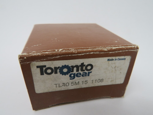 Toronto Gear TL405M15-1108 Timing Pulley 40T 1/2-1-1/8"ID 20mmW 71mmOD NEW