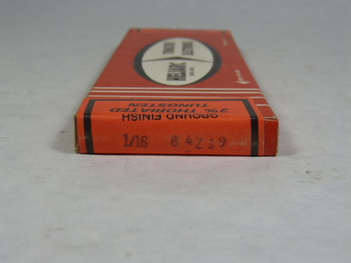 Heliarc 84Z19 Tungsten 7" Electrodes 2% Thoriated Box 1/16 Sealed NEW