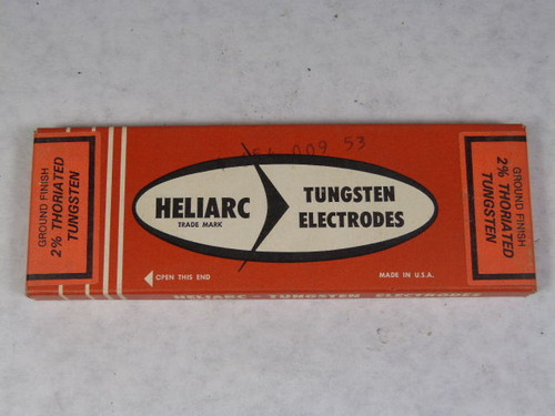 Heliarc 84Z18 Tungsten 7" Electrodes 2% Thoriated .040 Sealed NEW