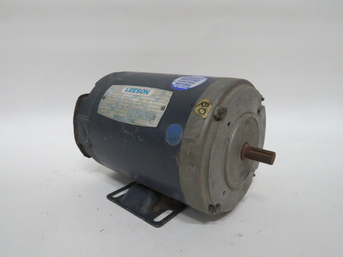 Leeson 1/3HP 1725RPM 575V L48 TENV 3Ph .52FLA 60Hz USED