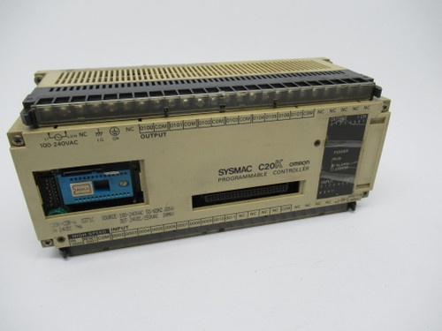 Omron C20K-CDR-A Programmable Controller 24VDC 100-240VAC Missing Cover USED