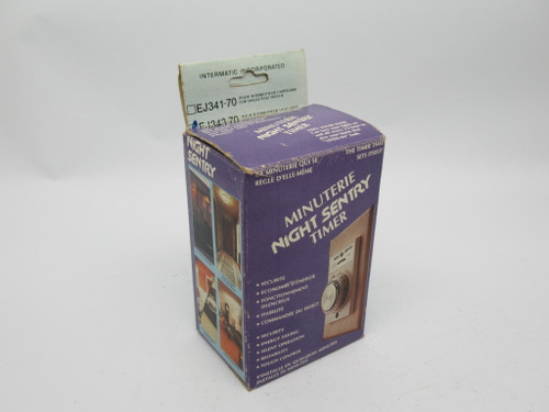 Intermatic EJ343-70 Solid State Timer Switch 120VAC 60Hz 500W Sgl 400W Dbl NEW