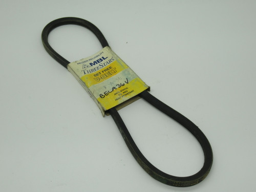 MBL A36 Classic Wrapped V-Belt 38"L 1/2"W 5/16"Thick NEW