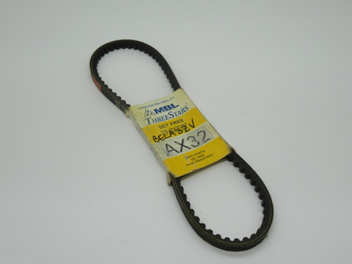 MBL AX32 Cogged V-Belt 34"L 1/2"W 5/16"Thick NEW