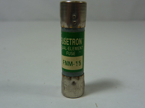Fusetron FNM-15 Time Delay Fuse 15A 125V USED