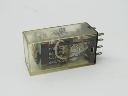 Omron MY2N-CRAC100/110 Relay 110/110VAC Coil 5A 240VAC 8-Blade USED