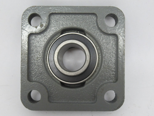 Generic UCF205-16 Square Flange Block Bearing 1" Bore 4 Bolt Cast Iron USED
