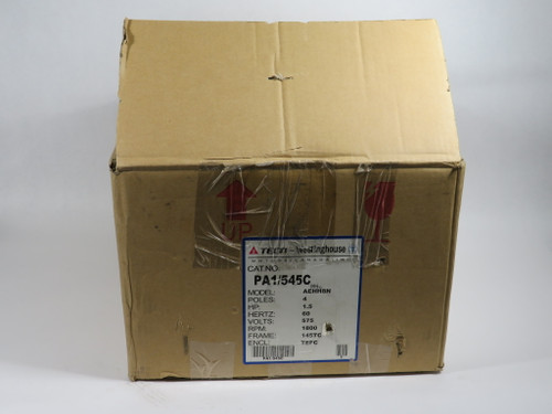 TECO-Westinghouse 1.5HP 1730RPM 575V 145TC TEFC 3Ph 1.66A 60Hz NOP