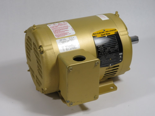 Baldor EM3154T-5 1.5HP 1755RPM 575V 145T OPSB 3Ph 1.8A 60Hz SHELF WEAR NOP