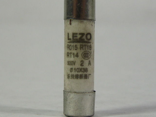 Lezo RT15 RT19 RT14 RT18 10x38mm Fuse 2A 500V USED