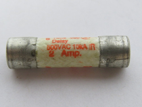 Ferraz Shawmut ATQ2 Time Delay Fuse 2A 500V USED