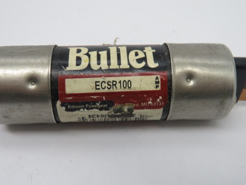Bullet ECSR100 Time Delay Fuse Dual Element 100A 600V USED
