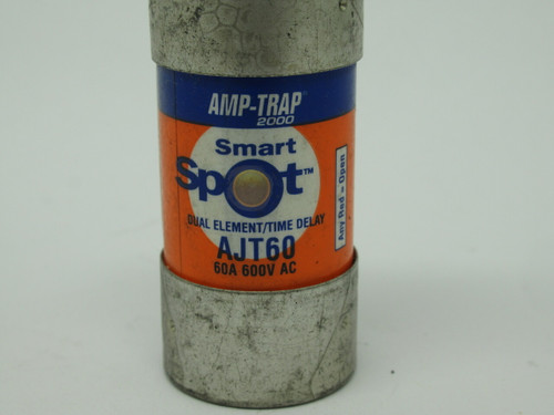 Ferraz Shawmut AJT60 Amp-Trap Smart Spot Time Delay Fuse 60A 600V USED