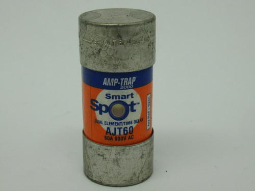 Ferraz Shawmut AJT60 Amp-Trap Smart Spot Time Delay Fuse 60A 600V USED