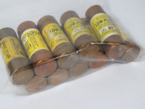 Low-Peak LPJ-30SP Time Delay Fuse 30A 600V Lot of 10 USED