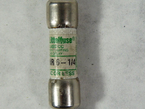 Littelfuse CCMR6-1/4 Time Delay Fuse 6-1/4A 600V USED