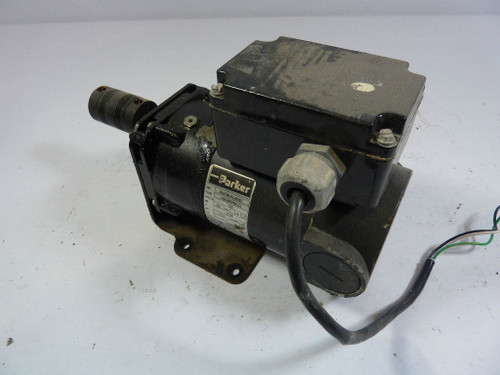 Parker 33A3BEPM-Z2 DC Gearmotor 18:1 31 lb-in 1/12HP 139RPM 130V NOISY USED