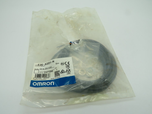 Omron E2E-X2D1-N Proximity Sensor 5m 12-24VDC *Damaged Package* NEW