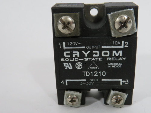 Crydom TD1210 Solid State Relay Input: 3-32VDC Output:120VAC@10A USED