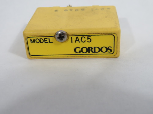 Gordos IAC5 I/O Relay Module 30VDC@50mA 5VDCLogic 90-140VAC@60Hz Input USED