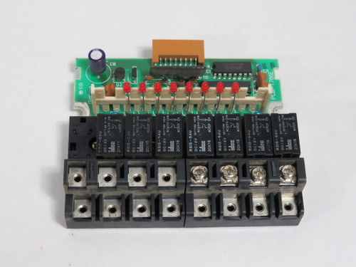 IDEC PFJ-T081U 8-Relay Output Module MISSING SCREWS+RELAY/LOOSE HOUSING USED