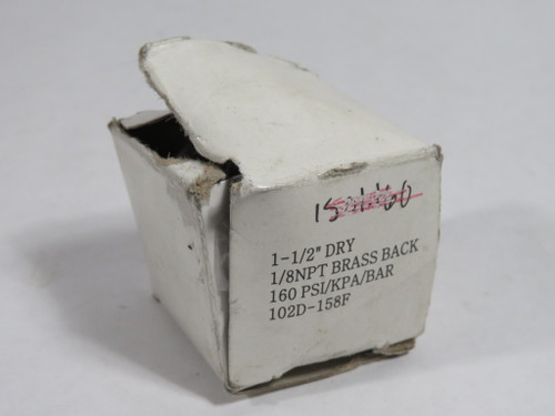 PIC 102D-158F Dry Pressure Gauge 0-160psi 1-1/2" Diam 1/8" NPT BOX DAMAGE NEW