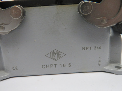 Ilme CHPT-16.5 2 Lever Rectangular Connector Hood 3/4" NPT USED