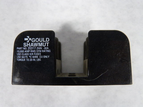Gould 20317 Fuse Holder 30A 250V 2P USED