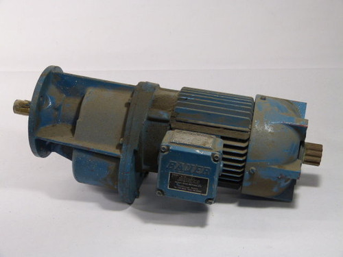 Bauer 0.55kW 1120RPM 460V 3Ph 42A 60Hz C/W Gear Reducer USED